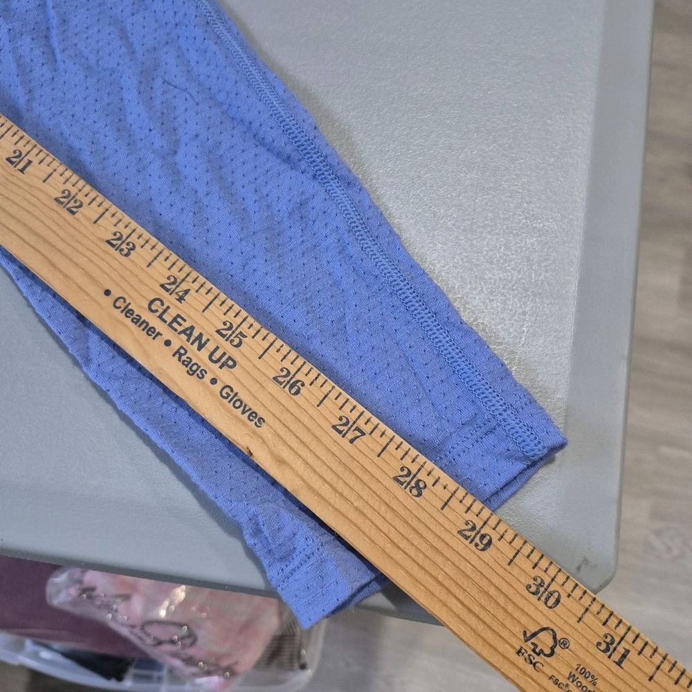 Icebreaker Merino Wool Leggings Womens Small Blue 200 ZoneKnit Base Layer Vented - Picture 10 of 11